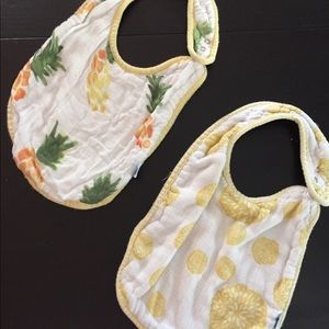 Pair of Little Unicorn bibs